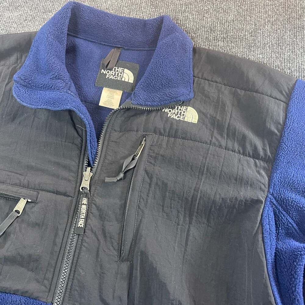 The North Face Denali Polartec Fleece Full Zip Jacket Mens X-Large Blue Black